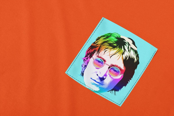 Koszulka z kieszonką JOHN LENNON