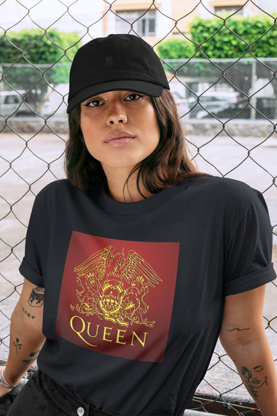 Koszulka z naszywką Queen logo red