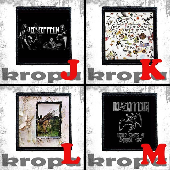 Naszywka LED ZEPPELIN 10 x 10 cm  Dużo Wzorów!