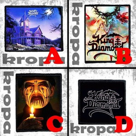 Naszywka KING DIAMOND 8 X 8 cm Dużo Wzorów!