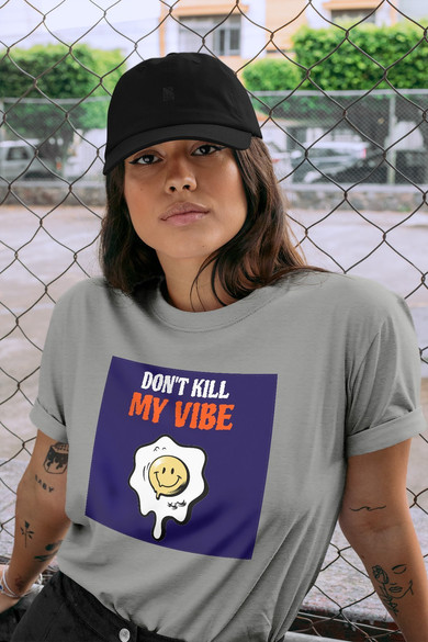 Koszulka z naszywką Don't Kill My Vibe