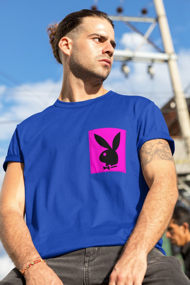 Koszulka z kieszonką PLAYBOY KRÓLICZEK