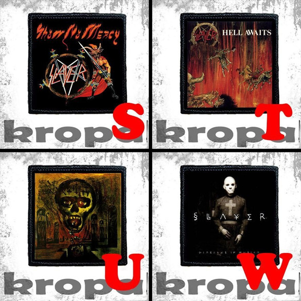 Naszywka SLAYER 10 x 10 cm Dużo Wzorów!