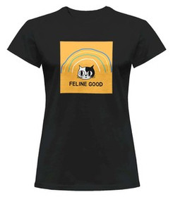 Bluzka damska z naszywką Feline good