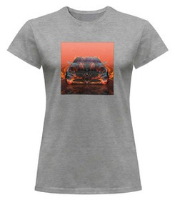 Bluzka damska z naszywką Mercedes-fire