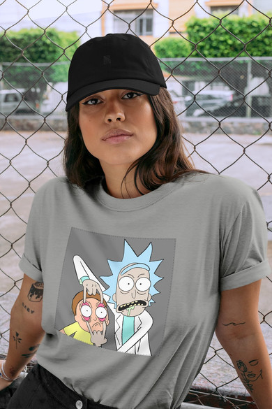 Koszulka z naszywką Rick and Morty 01