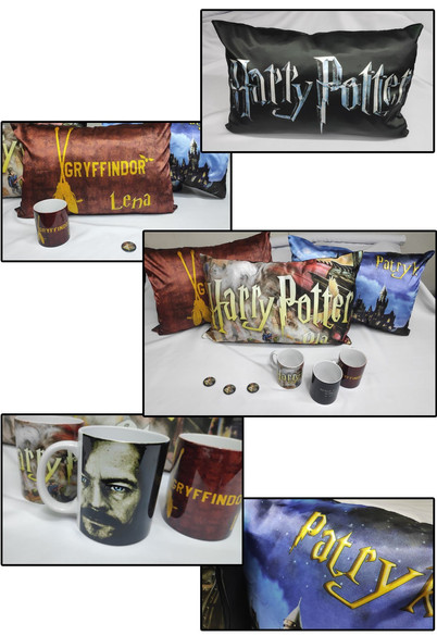 HARRY POTTER Poduszka + Kubek + Imię Gratis ZESTAW