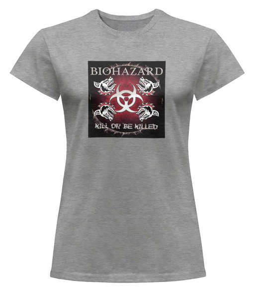 Bluzka damska z naszywką Biohazard 03