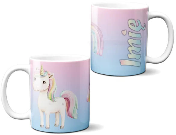 Kubek Jednorożec pastelowy – personalizowana
