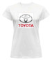 Bluzka damska z naszywką Toyota logo white
