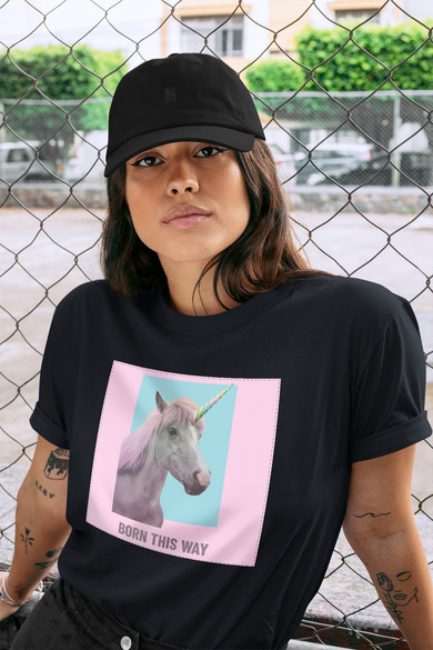 Koszulka z naszywką Born this way