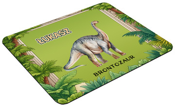Podkładka Dinozaury Brontozaur z imieniem na zamówienie 60x40cm