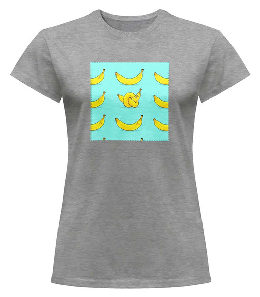 Bluzka damska z naszywką Banana