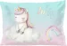 Poduszka Jednorożec na chmurce – personalizowana, pastelowa 60x40cm