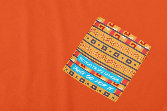 Koszulka z kieszonką JUST GO FOR IT. 02