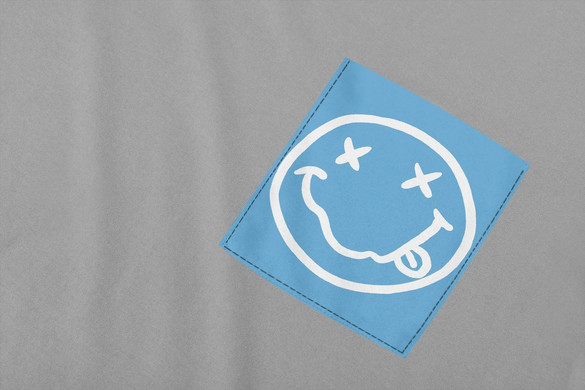 Koszulka z kieszonką  Smile  Blue