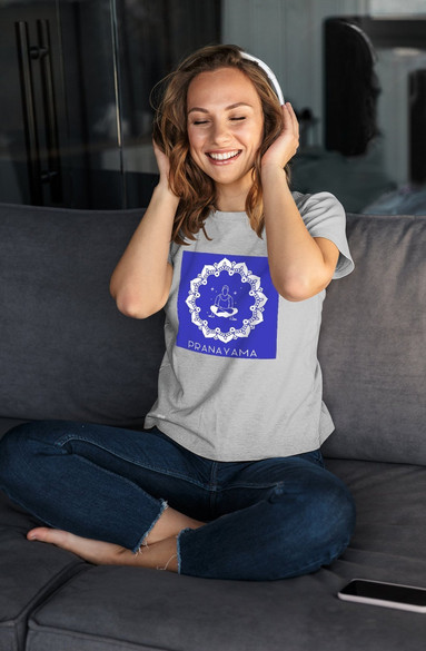 Bluzka damska z naszywką Pranayama