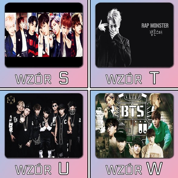 Podkładka pod mysz BTS 24x19cm Z POLSKI +imię