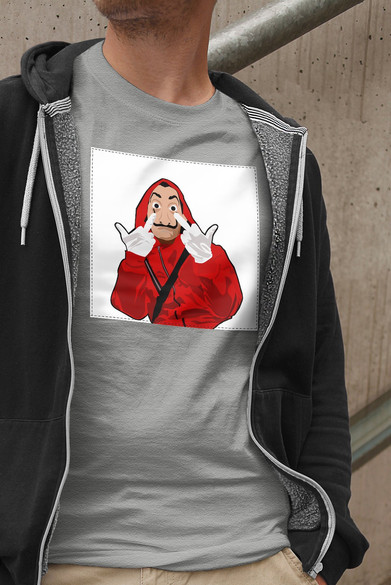 Koszulka z naszywką Dom z papieru 03