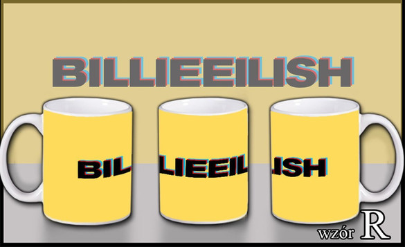 BILLIE EILISH Zestaw poduszka kubek WZORY+GRATIS