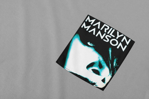 Koszulka z kieszonką Marilyn Manson