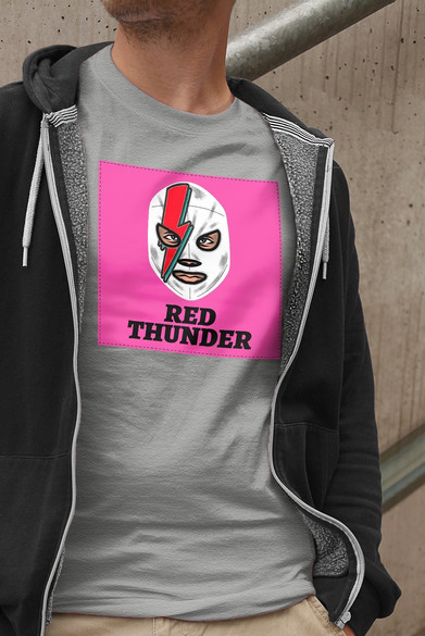 Koszulka z naszywką Red Thunder