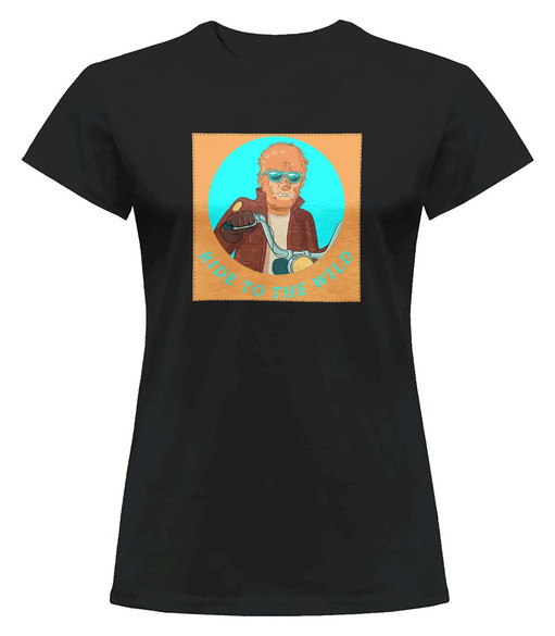 Bluzka damska z naszywką Ride to the wild