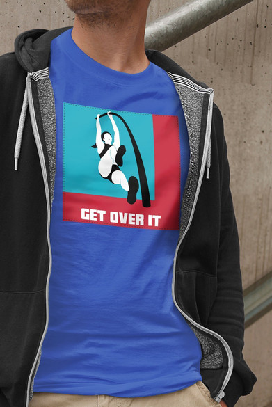 Koszulka z naszywką Get over it