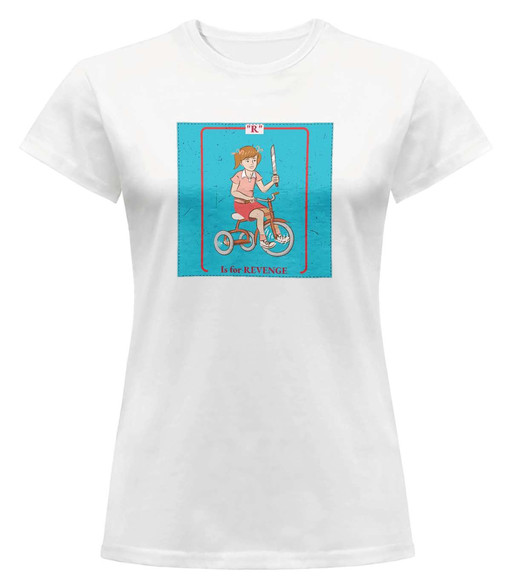 Bluzka damska z naszywką Is for revenge