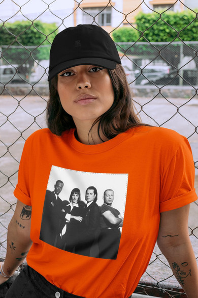 Koszulka z naszywką Pulp Fiction Squad 01