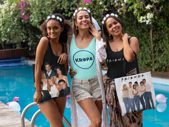 Torba na ramię FRIENDS PRZYJACIELE DUŻO WZORÓW