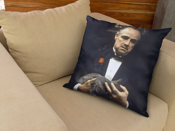 Poduszka The Godfather with cat