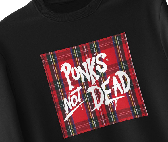 Bluza z naszywką Punks Not Dead 01