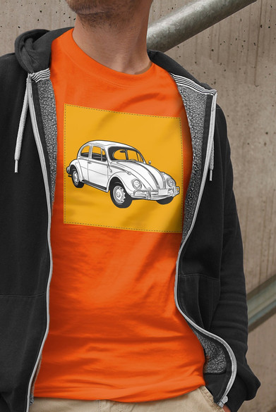 Koszulka z naszywką Volkswagen Beetle