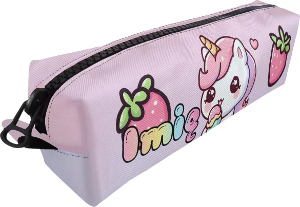 Piórnik Jednorożec Kawaii z lodem – dodaj imię