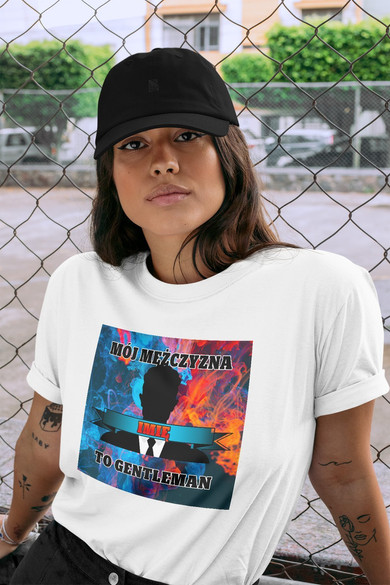 Koszulka z naszywką na Walentynki TWÓJ NAPIS