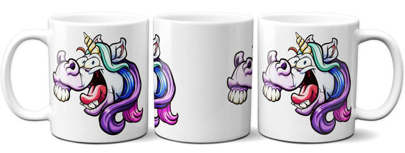 Kubek JEDNOROŻEC CRAZY UNICORN na Prezent +imię