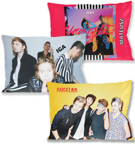 Poduszka 5 Seconds of Summer 60x40cm WZORY