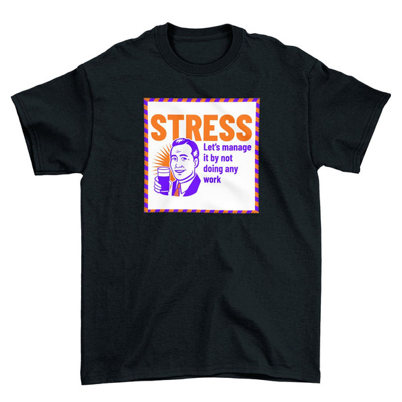 Koszulka z naszywką STRESS