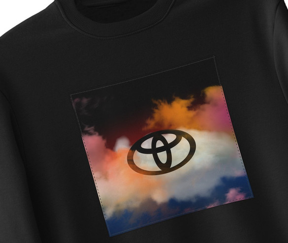 Bluza z naszywką Toyota logo colourful