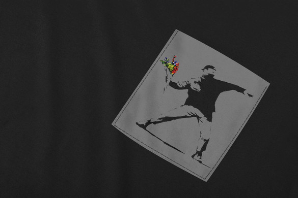 Koszulka z kieszonką BANKSY 01