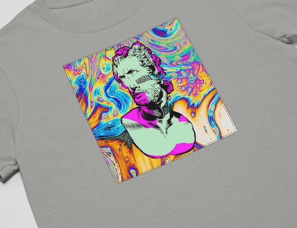 Koszulka z naszywką Psychodelic 04