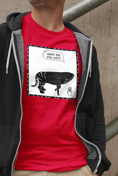 Koszulka z naszywką What did you say?