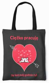 Torba na ramię Ciężko Pracuję DODAJ NAPIS!