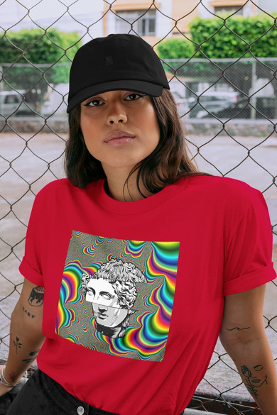 Koszulka z naszywką Psychodelic Dawid