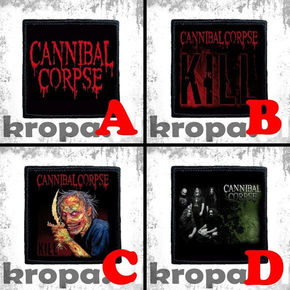 Naszywka CANNIBAL CORPSE 8 X 8 cm Dużo Wzorów!
