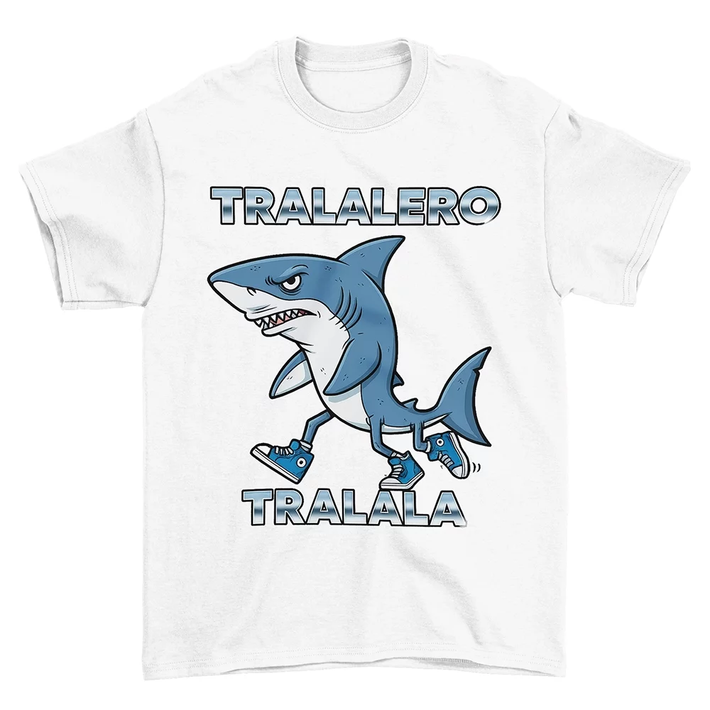 Koszulka Italian Brainrot Tralalero Tralala Biała 12-14 lat