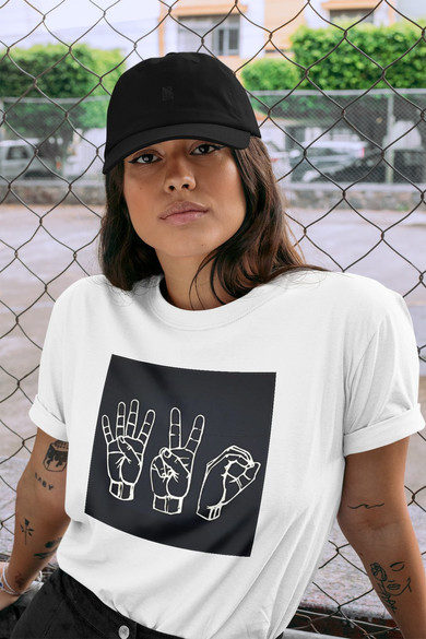 Koszulka z naszywką 420 HANDS