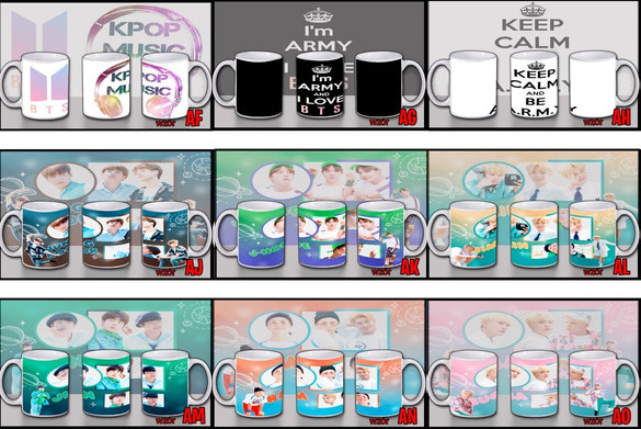 BTS Poduszka + Kubek + Imię Gratis ZESTAW PREZENT