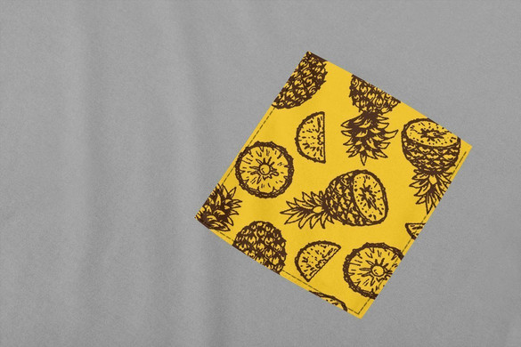 Koszulka z kieszonką ANANASY 3 